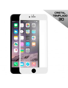 Protector pantalla vidrio templado iPhone 6 / 6s (Full 3D blanco)