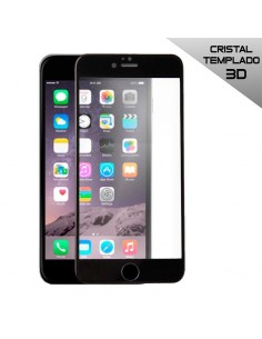 Protector pantalla vidrio templado iPhone 6 / 6s (FULL 3D negro)