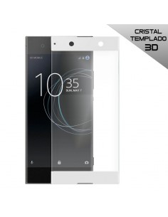 Protector pantalla vidrio templado Sony Xperia XA1 blanco (3D)