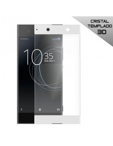 Protector pantalla vidrio templado Sony Xperia XA1 blanco (3D)