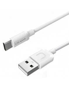 Cable datos y carga USB tipo C Usams U-Turn blanco 1m (blíster) 2