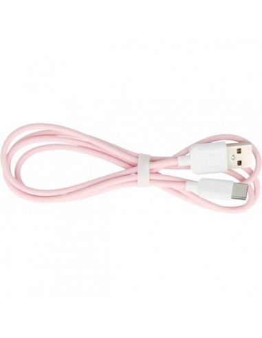 Cable datos y carga USB tipo C Usams U-Turn rosa palo 1m (blíster)