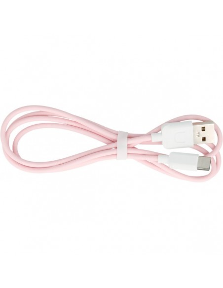 Cable datos y carga USB tipo C Usams U-Turn rosa palo 1m (blíster)