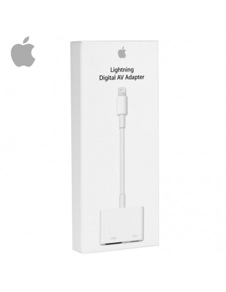 Cable HDMI adaptador original Lighting iPhone 5 / 6 / 6s / 7 / 8 / X / XS / XS Max / XR / iPad (Blister)