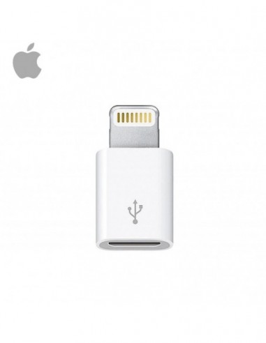Adaptador original microUSB a Lighting iPhone 5 / 5s / SE / 6 / 7 / 7 Plus / iPad Mini (Blíster)