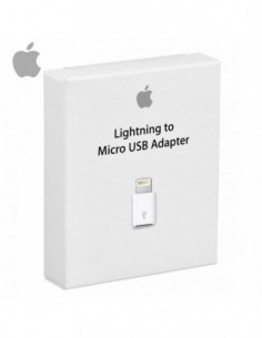 Adaptador original microUSB a Lighting iPhone 5 / 5s / SE / 6 / 7 / 7 Plus / iPad Mini (Blíster) 2