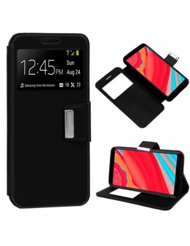 Funda Flip Cover Xiaomi Redmi S2 Liso Negro