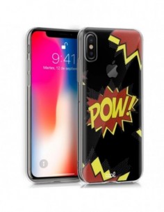 Carcasa TPU transparente iPhone X / iPhone XS diseño Comic