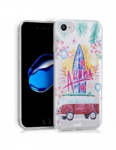 Carcasa TPU transparente iPhone 7 / 8 / SE (2020) diseño Aloha