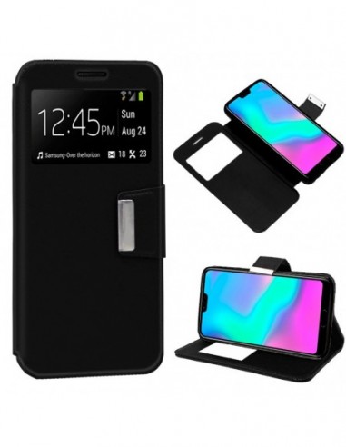 Funda libro soporte TPU Huawei Honor 10 negra