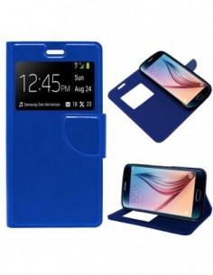 Funda libro soporte TPU Samsung G920 Galaxy S6 azul