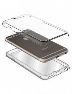 Carcasa TPU 3D 2 en 1 Samsung J600 Galaxy J6 transparente (Frontal + trasera) 2