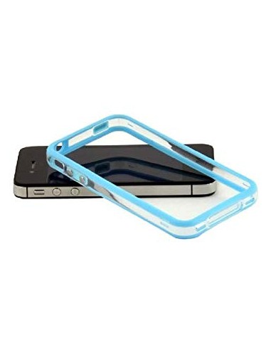 Bumper iPhone 4 / 4S azul y transparente