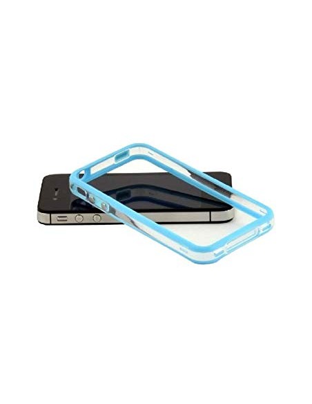 Bumper iPhone 4 / 4S azul y transparente