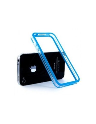 Bumper iPhone 4 / 4S azul y transparente