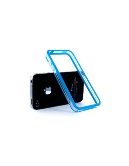 Bumper iPhone 4 / 4S azul y transparente