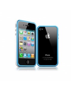 Bumper iPhone 4 / 4S azul y transparente