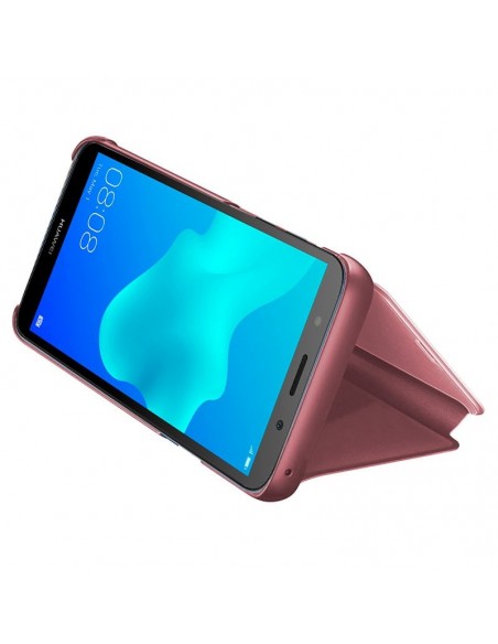 Funda libro soporte Huawei Y5 (2018) / Honor 7S Clear View Rosa