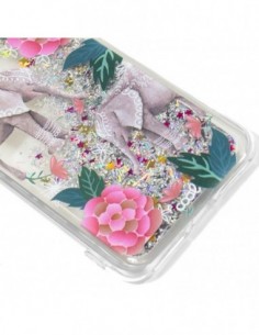 Carcasa TPU gel purpurina Huawei Y7 (2018) / Honor 7C diseño Elephant 2