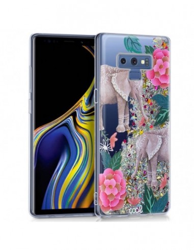 Carcasa TPU gel purpurina Samsung N960 Galaxy Note 9 diseño Elephant