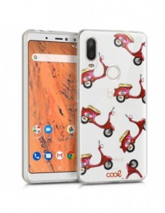 Carcasa TPU transparente BQ Aquaris X2 / X2 Pro / VSmart Active 1 diseño Motos