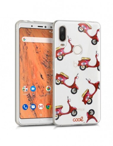 Carcasa TPU transparente BQ Aquaris X2 / X2 Pro / VSmart Active 1 diseño Motos