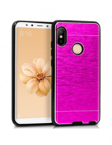 Carcasa aluminio cama TPU Xiaomi Mi A2 / Mi 6X rosa