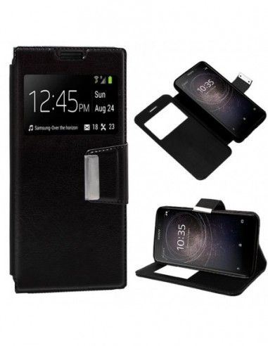 Funda libro soporte TPU Sony Xperia L2 negra