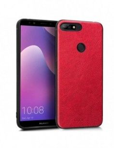 Carcasa TPU Huawei Y7 (2018) / Honor 7C diseño piel roja