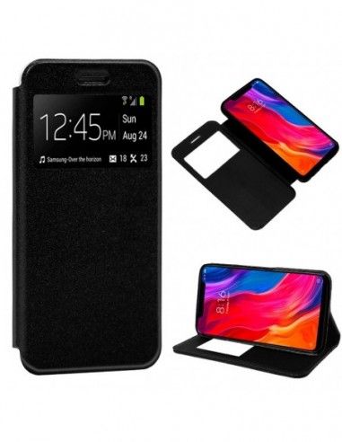 Funda libro soporte TPU Xiaomi Mi8 negra