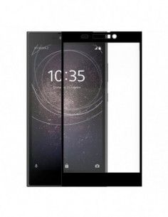 Protector pantalla vidrio templado Sony Xperia L2 negro (3D)