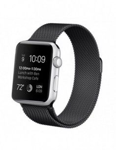 Correa Apple Watch series 1 / 2 / 3 / 4 / 5 (42 / 44 mm) metal negra