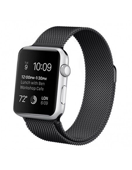 Correa Apple Watch series 1 / 2 / 3 / 4 / 5 (42 / 44 mm) metal negra