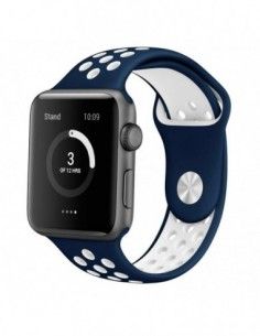 Correa Apple Watch Series 1 / 2 / 3 / 4 / 5 / 6 / SE (38 - 40 mm) deportiva azul