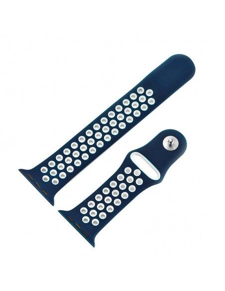 Correa Apple Watch Series 1 / 2 / 3 / 4 / 5 / 6 / SE (38 - 40 mm) deportiva azul