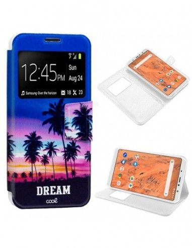 Funda libro soporte TPU BQ Aquaris X2 / X2 Pro / VSmart Active 1 diseño Dream
