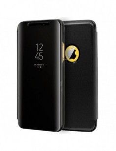 Funda libro iPhone XR Clear View Negro