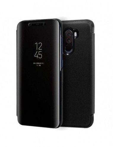 Funda libro soporte Xiaomi Pocophone F1 Clear View negra