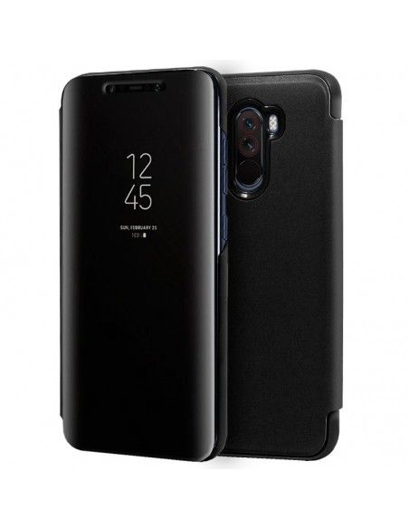 Funda libro soporte Xiaomi Pocophone F1 Clear View negra