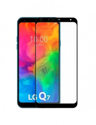 Protector pantalla vidrio templado LG Q7 (3D negro)