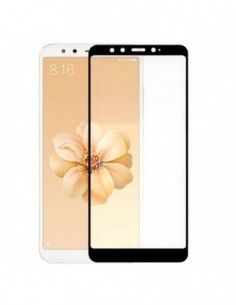 Protector pantalla vidrio templado Xiaomi Mi A2 / Mi 6X negro (Pegado total 3D)