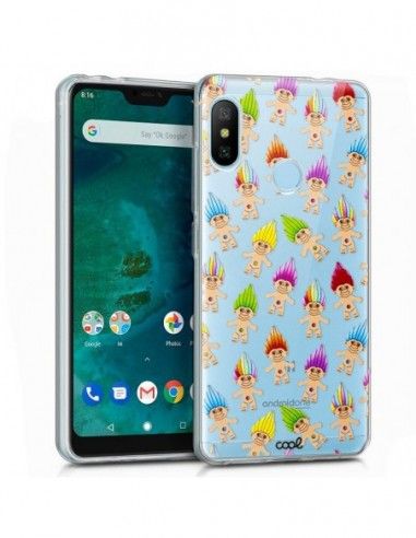 Carcasa TPU transparente Xiaomi Mi A2 Lite / 6 Pro diseño Trolls