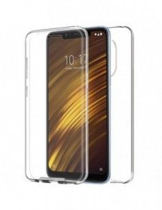 Funda gel TPU 3D Xiaomi Pocophone F1 transparente (Frontal + trasera)