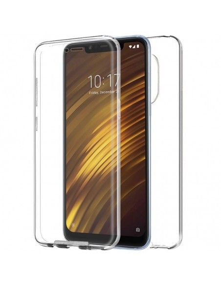 Funda gel TPU 3D Xiaomi Pocophone F1 transparente (Frontal + trasera)