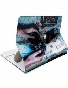Funda soporte giratorio universal tablets 10'' pulgadas diseño Travel 2