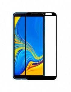 Protector pantalla vidrio templado Samsung A750 Galaxy A7 / J4 Plus / J6 Plus (Full 3D negro)