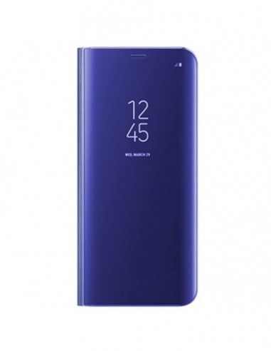 Funda libro soporte Samsung G965 Galaxy S9 Plus Clear View azul