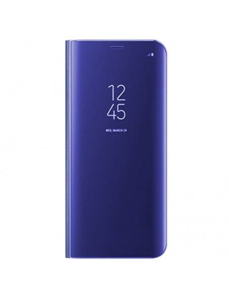 Funda libro soporte Samsung G965 Galaxy S9 Plus Clear View azul