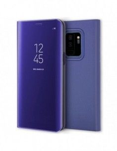 Funda libro soporte Samsung G965 Galaxy S9 Plus Clear View azul