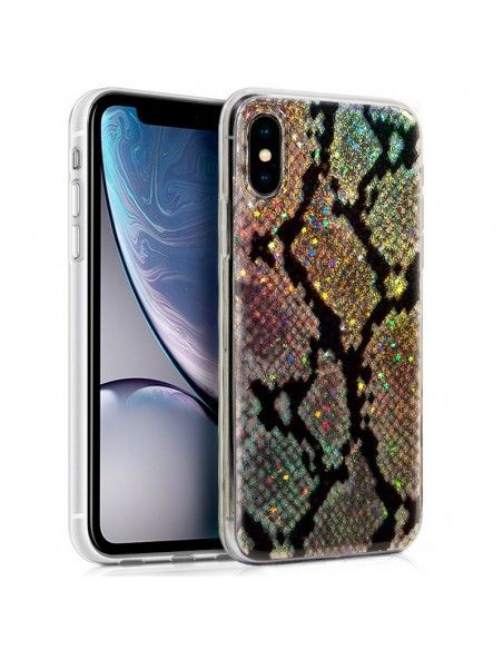 Carcasa TPU iPhone XR Glitter Serpiente